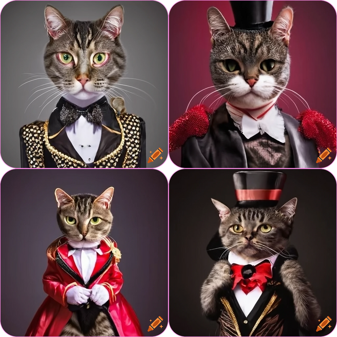 AI Fashion: Ringmaster Cats
