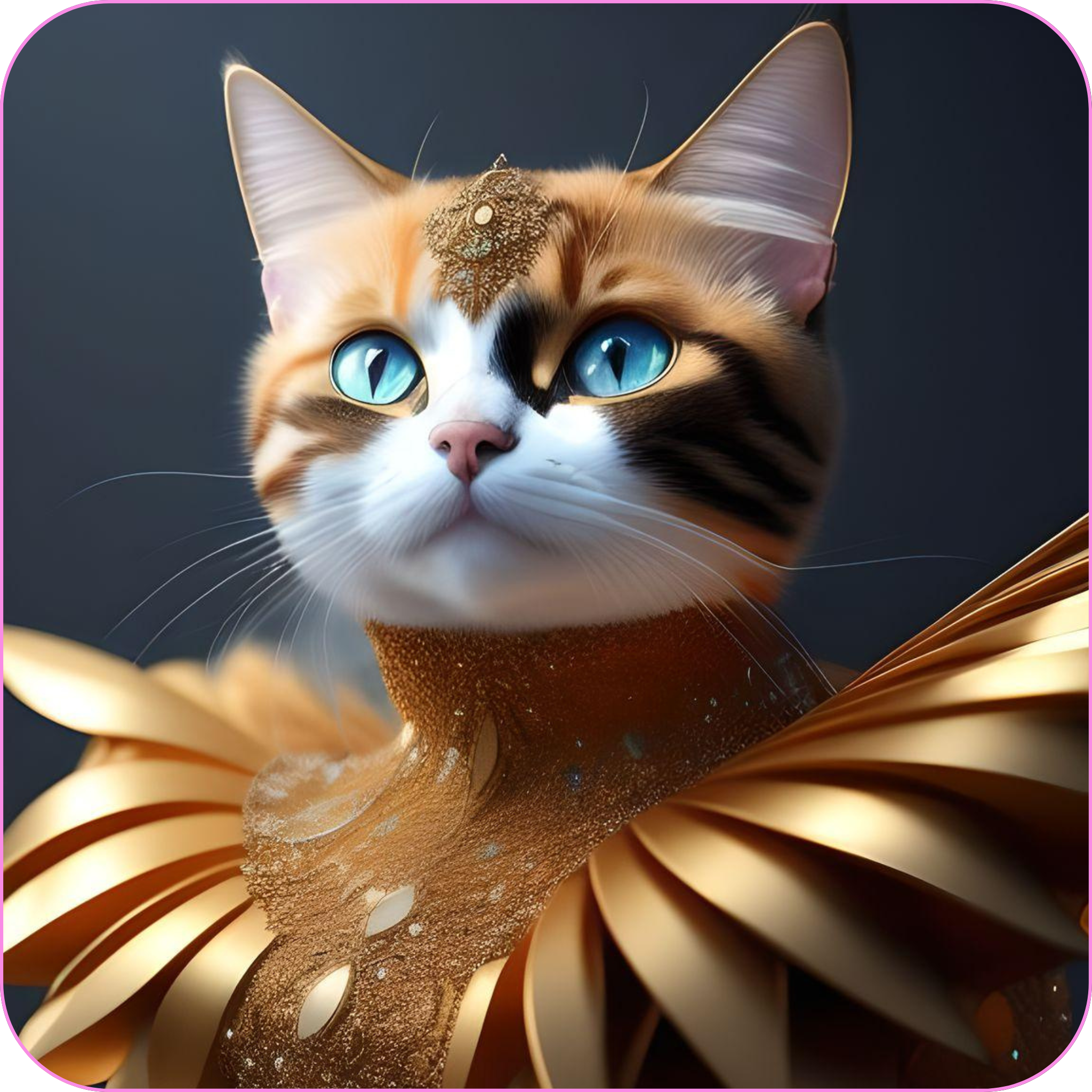 AI Fashion: Cats in Parametric Gowns