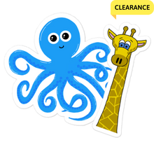 Load image into Gallery viewer, Octopus & Giraffe Sticker Value Pack (FREE SHIPPING)