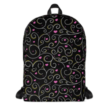 Load image into Gallery viewer, Swirls and Hearts Backpack - Rhonda World