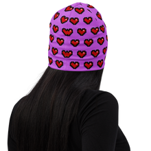 Load image into Gallery viewer, Purple Squad Hearts Adult Beanie - Rhonda World