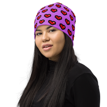 Load image into Gallery viewer, Purple Squad Hearts Adult Beanie - Rhonda World