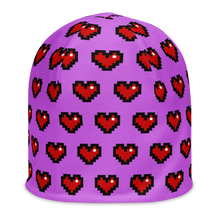 Load image into Gallery viewer, Purple Squad Hearts Adult Beanie - Rhonda World