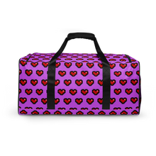 Load image into Gallery viewer, Purple Squad Hearts Duffle Bag - Rhonda World