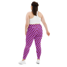 Load image into Gallery viewer, Pixel Hearts Plus Size Leggings (Women's 2XL-6XL)