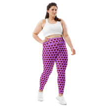 Load image into Gallery viewer, Pixel Hearts Plus Size Leggings (Women's 2XL-6XL)