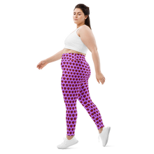 Load image into Gallery viewer, Pixel Hearts Plus Size Leggings (Women&#39;s 2XL-6XL)