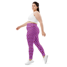 Load image into Gallery viewer, Pixel Hearts Plus Size Leggings (Women's 2XL-6XL)