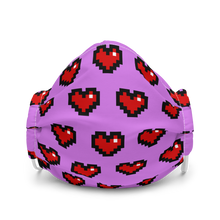 Load image into Gallery viewer, Purple Squad Hearts Face Mask - Rhonda World