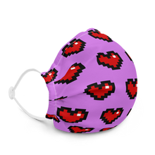 Load image into Gallery viewer, Purple Squad Hearts Face Mask - Rhonda World