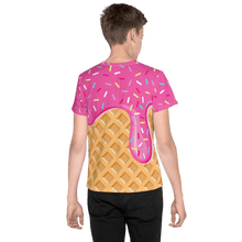 Load image into Gallery viewer, "Chill Vibes" Waffle Cone Tee (Kids 8-20)