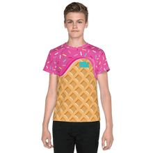 Load image into Gallery viewer, "Chill Vibes" Waffle Cone Tee (Kids 8-20)