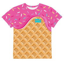 Load image into Gallery viewer, "Chill Vibes" Waffle Cone Tee (Kids 8-20)