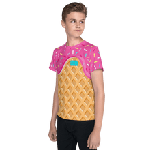 Load image into Gallery viewer, "Chill Vibes" Waffle Cone Tee (Kids 8-20)