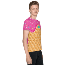 Load image into Gallery viewer, "Chill Vibes" Waffle Cone Tee (Kids 8-20)