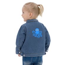 Load image into Gallery viewer, Octopus Infant/Toddler Embroidered Organic Denim Jacket - Rhonda World