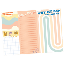 Load image into Gallery viewer, Cat Lovers Notepad Set