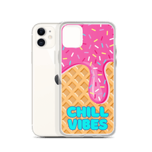 Load image into Gallery viewer, "Chill Vibes" Waffle Cone Phone Case (iPhone 7/7 Plus/8/8 Plus/X/XS/XS Max/XR/11/11 Pro/11 Pro Max/SE/12 mini/12/12 Pro/12 Pro Max/13 mini/13/13 Pro/13 Pro Max/14/14 Plus/14 Pro/14 Pro Max)