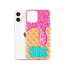 Load image into Gallery viewer, "Chill Vibes" Waffle Cone Phone Case (iPhone 7/7 Plus/8/8 Plus/X/XS/XS Max/XR/11/11 Pro/11 Pro Max/SE/12 mini/12/12 Pro/12 Pro Max/13 mini/13/13 Pro/13 Pro Max/14/14 Plus/14 Pro/14 Pro Max)