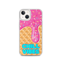 Load image into Gallery viewer, "Chill Vibes" Waffle Cone Phone Case (iPhone 7/7 Plus/8/8 Plus/X/XS/XS Max/XR/11/11 Pro/11 Pro Max/SE/12 mini/12/12 Pro/12 Pro Max/13 mini/13/13 Pro/13 Pro Max/14/14 Plus/14 Pro/14 Pro Max)