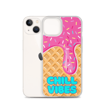 Load image into Gallery viewer, "Chill Vibes" Waffle Cone Phone Case (iPhone 7/7 Plus/8/8 Plus/X/XS/XS Max/XR/11/11 Pro/11 Pro Max/SE/12 mini/12/12 Pro/12 Pro Max/13 mini/13/13 Pro/13 Pro Max/14/14 Plus/14 Pro/14 Pro Max)