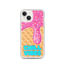 Load image into Gallery viewer, "Chill Vibes" Waffle Cone Phone Case (iPhone 7/7 Plus/8/8 Plus/X/XS/XS Max/XR/11/11 Pro/11 Pro Max/SE/12 mini/12/12 Pro/12 Pro Max/13 mini/13/13 Pro/13 Pro Max/14/14 Plus/14 Pro/14 Pro Max)
