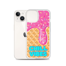 Load image into Gallery viewer, "Chill Vibes" Waffle Cone Phone Case (iPhone 7/7 Plus/8/8 Plus/X/XS/XS Max/XR/11/11 Pro/11 Pro Max/SE/12 mini/12/12 Pro/12 Pro Max/13 mini/13/13 Pro/13 Pro Max/14/14 Plus/14 Pro/14 Pro Max)