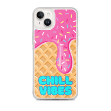 Load image into Gallery viewer, &quot;Chill Vibes&quot; Waffle Cone Phone Case (iPhone 7/7 Plus/8/8 Plus/X/XS/XS Max/XR/11/11 Pro/11 Pro Max/SE/12 mini/12/12 Pro/12 Pro Max/13 mini/13/13 Pro/13 Pro Max/14/14 Plus/14 Pro/14 Pro Max)