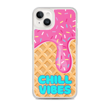 Load image into Gallery viewer, "Chill Vibes" Waffle Cone Phone Case (iPhone 7/7 Plus/8/8 Plus/X/XS/XS Max/XR/11/11 Pro/11 Pro Max/SE/12 mini/12/12 Pro/12 Pro Max/13 mini/13/13 Pro/13 Pro Max/14/14 Plus/14 Pro/14 Pro Max)