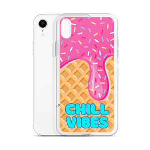 "Chill Vibes" Waffle Cone Phone Case (iPhone 7/7 Plus/8/8 Plus/X/XS/XS Max/XR/11/11 Pro/11 Pro Max/SE/12 mini/12/12 Pro/12 Pro Max/13 mini/13/13 Pro/13 Pro Max/14/14 Plus/14 Pro/14 Pro Max)