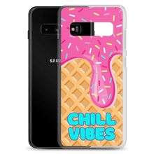 Load image into Gallery viewer, "Chill Vibes" Waffle Cone Phone Case (Samsung Galaxy S10/S10+/S10e/S20/S20 FE/S20 Plus/S20 Ultra/S21/S21 Plus/S21 Ultra/S22/S22 Plus/S22 Ultra)