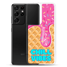 Load image into Gallery viewer, "Chill Vibes" Waffle Cone Phone Case (Samsung Galaxy S10/S10+/S10e/S20/S20 FE/S20 Plus/S20 Ultra/S21/S21 Plus/S21 Ultra/S22/S22 Plus/S22 Ultra)