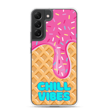 Load image into Gallery viewer, "Chill Vibes" Waffle Cone Phone Case (Samsung Galaxy S10/S10+/S10e/S20/S20 FE/S20 Plus/S20 Ultra/S21/S21 Plus/S21 Ultra/S22/S22 Plus/S22 Ultra)