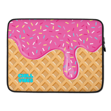Load image into Gallery viewer, "Chill Vibes" Waffle Cone Laptop Sleeve
