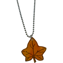 Load image into Gallery viewer, Fall Leaf Shrink Plastic Necklace - Rhonda World
