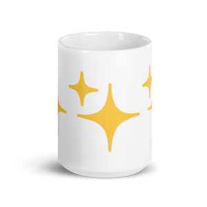 Yellow Sparkle Mug - Rhonda World