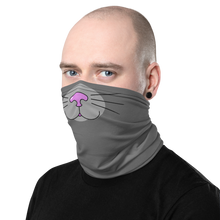 Load image into Gallery viewer, Grey Kitty Face Cover - Rhonda World