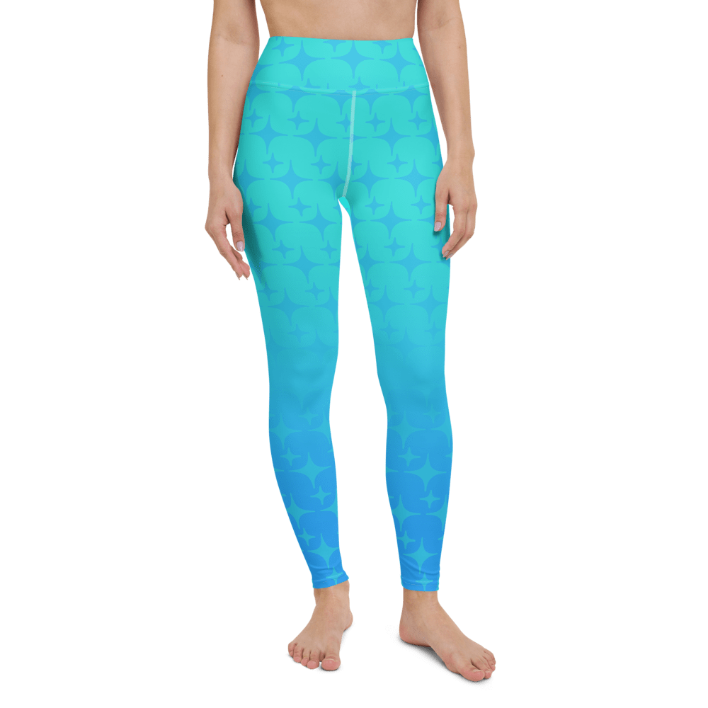 Blue Ghost Sparkle Leggings (Women's XS-XL)