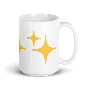 Yellow Sparkle Mug - Rhonda World