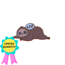Load image into Gallery viewer, Sleepy Sloth Enamel Pin