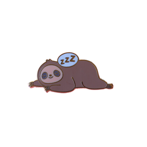 Sleepy Sloth Enamel Pin