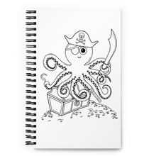 Load image into Gallery viewer, Pirate Octopus and Underwater Pals Spiral Notebook - Rhonda World
