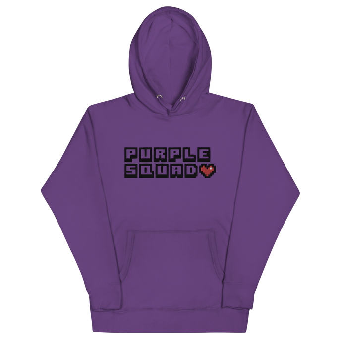 Purple Squad Embroidered Hoodie (Adult S-3XL)
