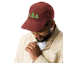 Load image into Gallery viewer, "Get Out" Pine Trees Corduroy Cap (Adult)
