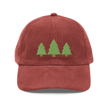 Load image into Gallery viewer, "Get Out" Pine Trees Corduroy Cap (Adult)