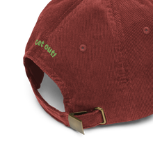 Load image into Gallery viewer, "Get Out" Pine Trees Corduroy Cap (Adult)