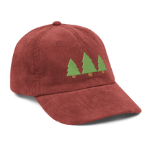 Load image into Gallery viewer, "Get Out" Pine Trees Corduroy Cap (Adult)