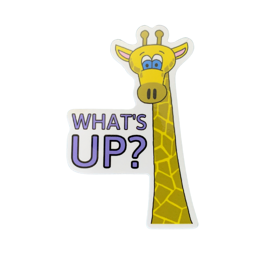 What's Up Giraffe Sticker (FREE SHIPPING)