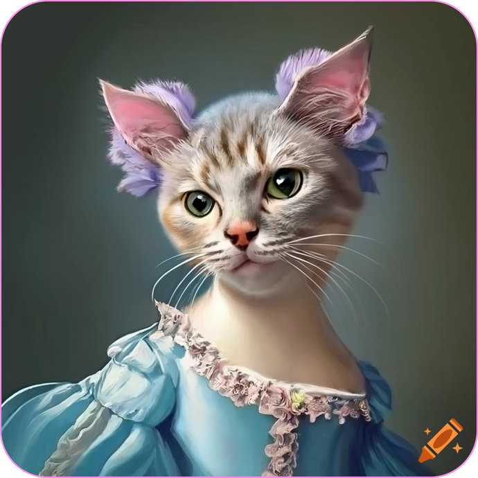 AI Fashion: Rococo Cats