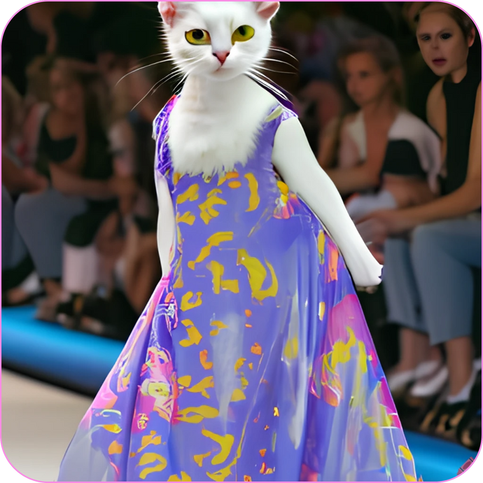 AI Fashion: Cats in Gowns